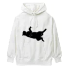 nerucoのパーカーの紐で遊ぶネコ Heavyweight Hoodie