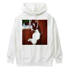 天光のねこ部屋の窓際のプリンちゃん Heavyweight Hoodie