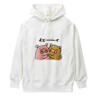 ゆるイラストのいのししとぶたちゃん Heavyweight Hoodie