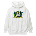 chicodeza by suzuriのシュノーケリング亀ちゃん Heavyweight Hoodie