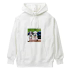 テルのビジネス大学のショップの可愛い子犬たち Heavyweight Hoodie