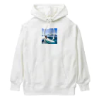 たかみーショップのサーフィンネコリアル Heavyweight Hoodie