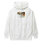 コハクのブランケットからひょっこりニャンコ🐱 Heavyweight Hoodie