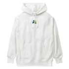 コハクの猫のコハクと編みぐるみ Heavyweight Hoodie