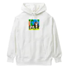 cocodonの森の中のマントヒヒ親子 Heavyweight Hoodie