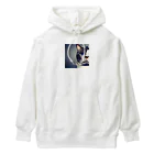 369yのふてぶてしく見つめるぽっちゃり猫 Heavyweight Hoodie