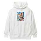 YuzuKiの金髪黒ビキニちゃん Heavyweight Hoodie