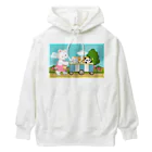 アプリコワークスのくまちゃん・みんなでお散歩 Heavyweight Hoodie