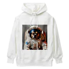 ✨そうのオリジナルグッズ✨の宇宙飛行士犬だワン！！ Heavyweight Hoodie