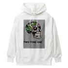 セト神配達員＠漫画のTWO-TONE-ONE ボタニカル柄ドクロ Heavyweight Hoodie