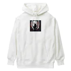 henohenomohejiadのドット絵のホラーなカラス Heavyweight Hoodie