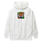 KAWAKAMI-SENTAROUの勇者ピクセルタイガー Heavyweight Hoodie