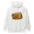 うさぎのうみちゃんねるショップの行楽のお供にお稲荷うさぎ-うさぎのうみ Heavyweight Hoodie