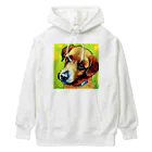 ハッピー・ディライト・ストアの見つめる愛犬 Heavyweight Hoodie