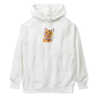 ネコフスキの鮮やかな凛々しい猫さんのイラストグッズ Heavyweight Hoodie