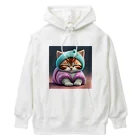 Happy Hub"（ハッピー・ハブ）のふうわか猫 Heavyweight Hoodie