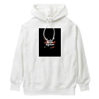 yusaki55maikingのアブストラクトタイポグラフィ Tシャツ Heavyweight Hoodie