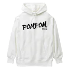 mf@PomPomBlogのDC PomPomBlog（black） ヘビーウェイトパーカー