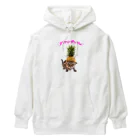 CATLESのCATLES パインキャット キジトラ猫とパイナップル Heavyweight Hoodie