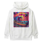 Sea Side TropicalのTropical Beach Surfer Art Heavyweight Hoodie