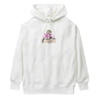 サラリーマン恐竜の夢見るトカゲ Heavyweight Hoodie