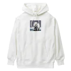 teru8376のイラスト　しろくま Heavyweight Hoodie