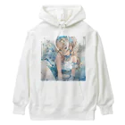 ミリタリー＆girl's 工房：猫工艦のベットでまったりお嬢様-シール Heavyweight Hoodie