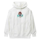 ワンダーワールド・ワンストップの海辺のかわいい女の子③ Heavyweight Hoodie