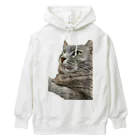 グレージュ猫ロッタン🐈‍⬛の緊張ロッタン Heavyweight Hoodie