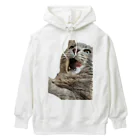 グレージュ猫ロッタン🐈‍⬛のあくびロッタン Heavyweight Hoodie