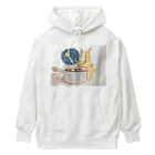 たまごちゃんのうさ母のほっこりごはん Heavyweight Hoodie