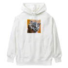 フリーダムの見つめる猫 Heavyweight Hoodie