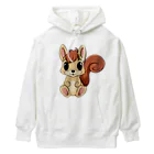 Vasetti_pressの可愛いリス Heavyweight Hoodie