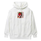 konkaiのドット絵大粒いちご Heavyweight Hoodie