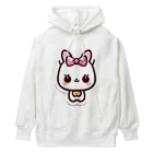 ほっこりデザインスタジオの癒しの白猫グッズ～あなたの心にふれる白い天使～ Heavyweight Hoodie