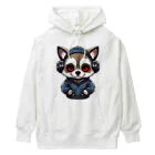 Vasetti_pressのヘッドホンをかけているタヌキ Heavyweight Hoodie