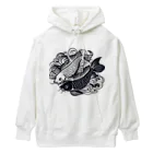 SADOM graphicsの二匹の鯉 Heavyweight Hoodie