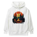 LCOMLの秋の夜のキャンプ Heavyweight Hoodie