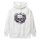 LCOMLのフルーツに囲まれたSKULL Heavyweight Hoodie