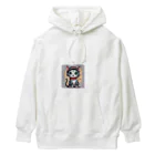 じゅんじゅんのキャップ猫 Heavyweight Hoodie