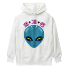 LalaHangeulの외계인(宇宙人) ハングルデザイン Heavyweight Hoodie