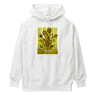 名画館のゴッホ「ひまわり①」　ヴィンセント・ファン・ゴッホの絵画【名画】 Heavyweight Hoodie