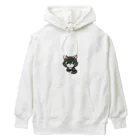 にゃんたれのグレーマーブル・ハチワレ仔猫コレクション Heavyweight Hoodie