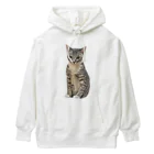 chocominのサバトラ猫のゆずくんトイレなう Heavyweight Hoodie