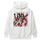 HELLOの赤デビル女ダ・ゾーン Heavyweight Hoodie