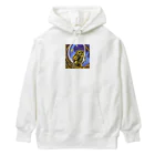 ５６アイテムズの福を運ぶ金のフクロウ Heavyweight Hoodie