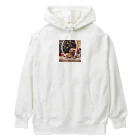 yumena_のクリスマスを満喫する犬 Heavyweight Hoodie