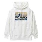 浮世絵屋の北斎「富嶽三十六景①　神奈川沖浪裏」葛飾北斎の浮世絵 Heavyweight Hoodie