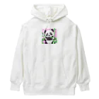 かわいいキャラクターのちょーかわいいパンダのイラストグッズ Heavyweight Hoodie