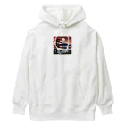 Suzurin’s Creationsの月と赤富士prt1 Heavyweight Hoodie